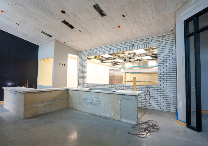 4 Rivers Smokehouse Construction Interior